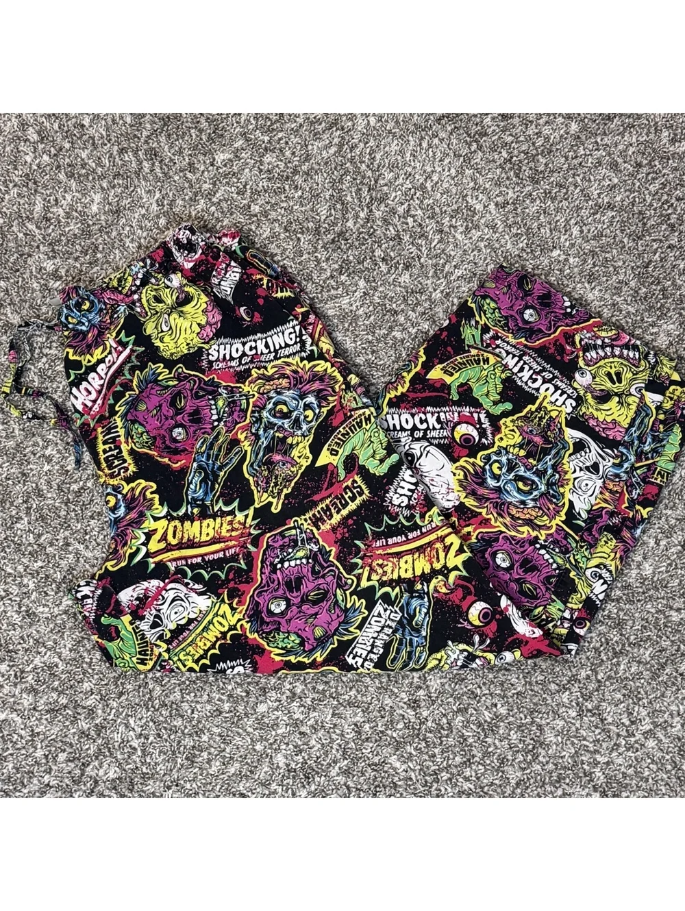 Zombie Horror Pajama Pants – Size L/G 36–38